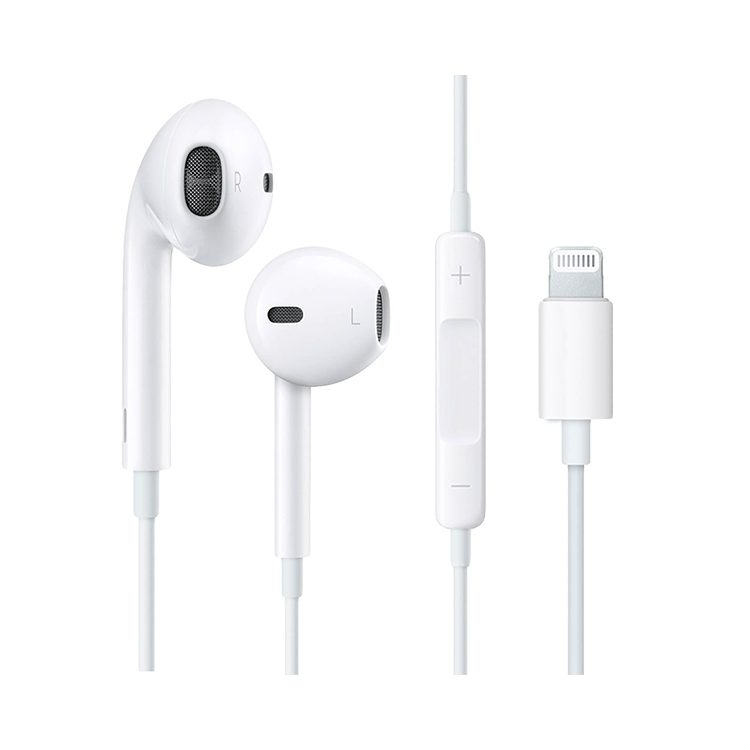 8 pin lightning casque écouteurs filaire earpods pour apple iphone