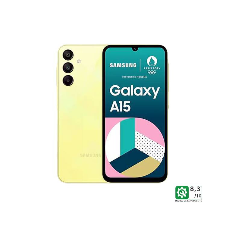 SAMSUNG Galaxy A15 Jaune (4Go / 128Go)