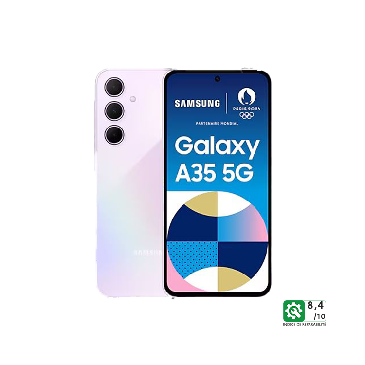 SAMSUNG Galaxy A35 5G Lilas (6Go / 128Go)