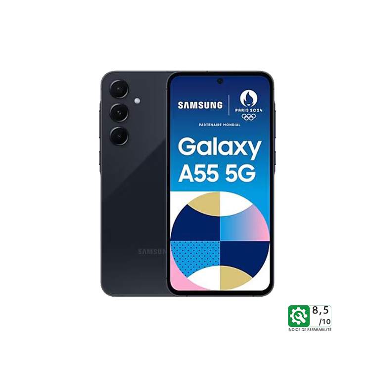 SAMSUNG Galaxy A55 5G (8Go / 128Go) Bleu Nuit